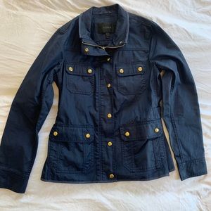 J Crew Blue Military Jacket